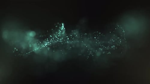 Glowing Particle Swirl Abstract Logo Reveal