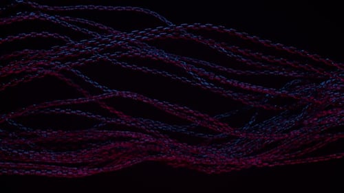 Abstract background with tangled chains