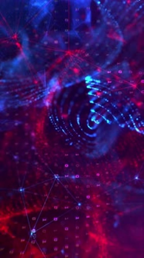 ABSTRACT NEURAL NETWORK - Mobile Vertical Background Loop