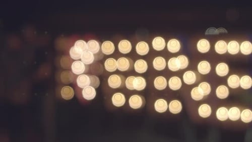 Retro vintage light bulb sign saying I love wine. Pull focus blur