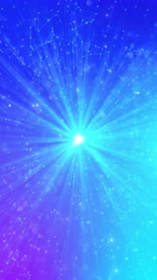 Futuristic Light Rays and Particles Abstract Background Animation