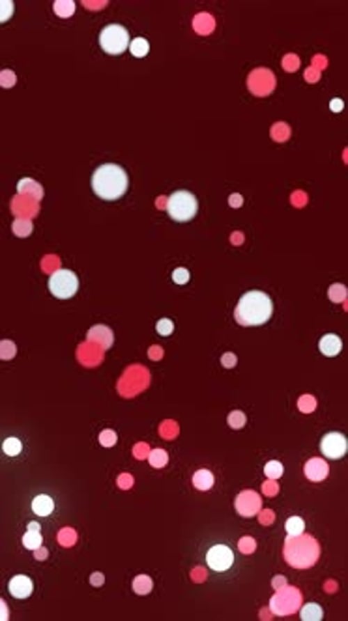 Red and White Glowing Particles Vertical Background
