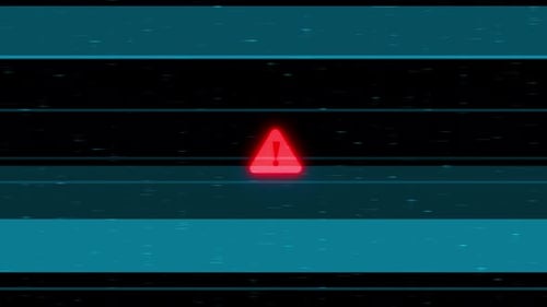 AI and cybersecurity threats virus and malware alerts glitch. technology, hacking, digital security,