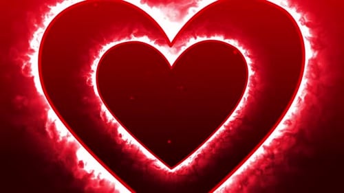 Love Red Fire-Hintergrund