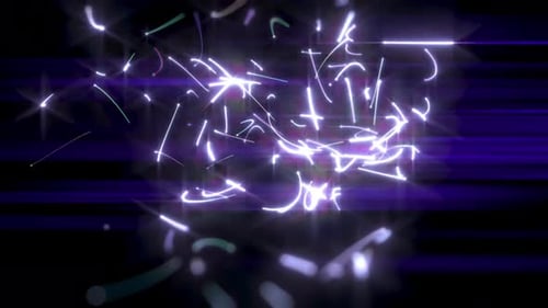 Dynamic Neon Light Streaks Abstract Background