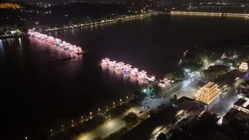 Night Scenery of Guangji Bridge in Chaozhou