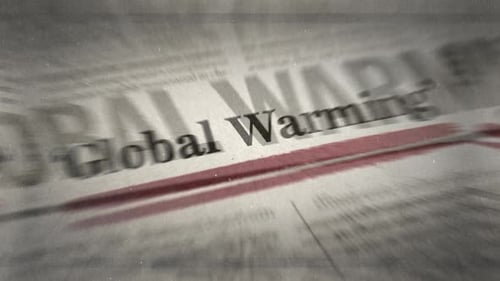 Archival Print Styles Combined With Dramatic Typography Emphasize Urgent Need For Climate Policy