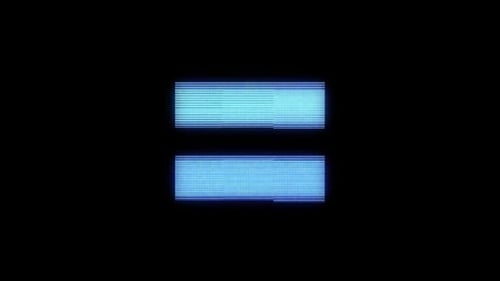 Digital Distorted Equals Sign