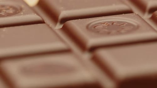 Delicious Milk Chocolate Bar Close Up