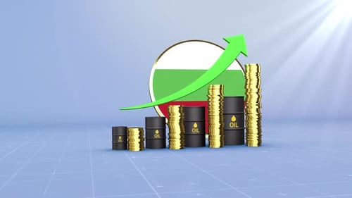 Bulgaria Oil Revenue Growth With Rising Green Arrow