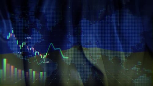 Die Ukraine schwenkt ihre Flagge an der Börse