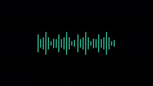 Sound Wave Concept Animation Video - Transparent