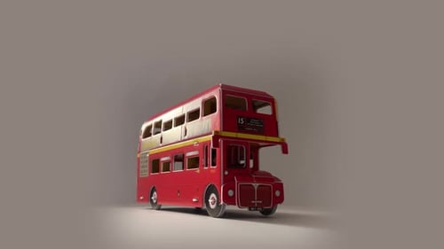 Rotation Paper London Doppeldeckerbus