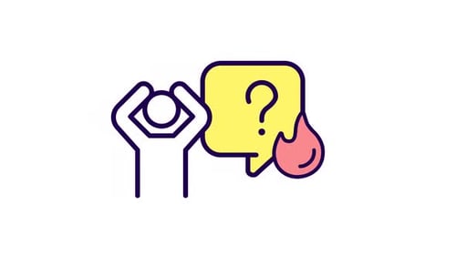 Ícone animado de cores de espanto