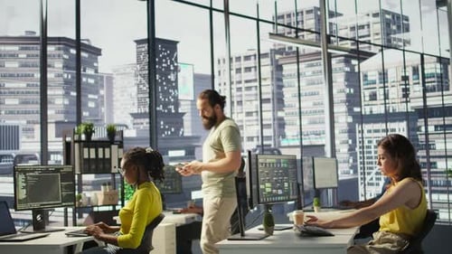 Software Technician Developing and Maintaining Databases at Work