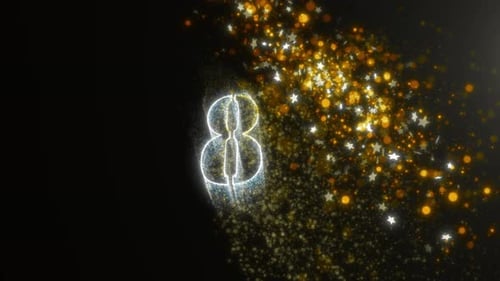 3d Countdown particles