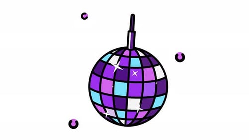 Animated Decorative Disco Ball for Celebration and Party Events
