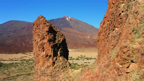 Volcanic Mountain Landscape in Teide National Park on Tenerife Canary Islands Spain