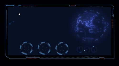 Digital hologram hud earth