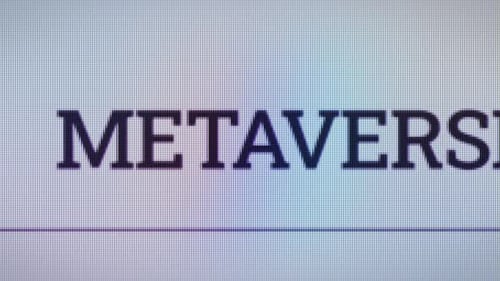 Metaverse Typing In Computer Site Search Bar V05