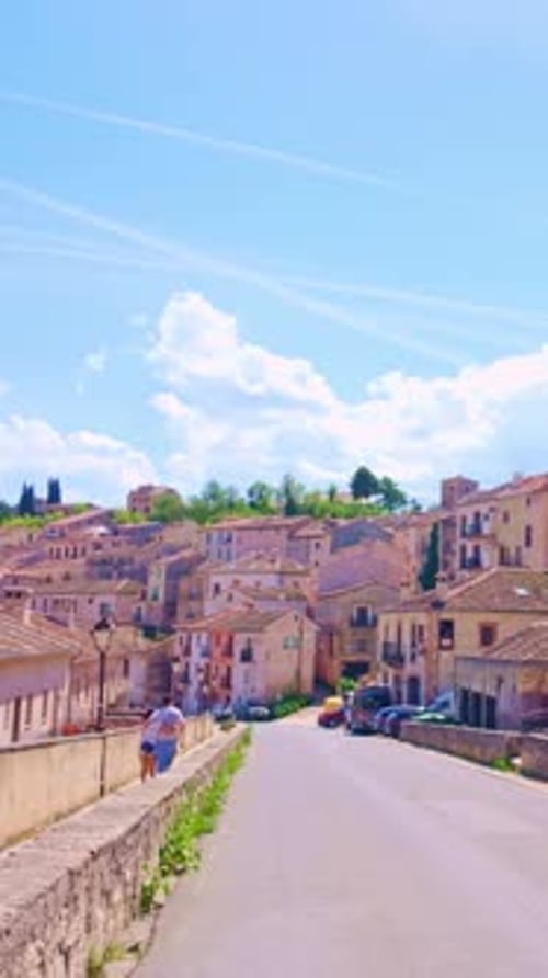 Rue pittoresque de la ville médiévale de Sepulveda, Ségovie, Espagne
