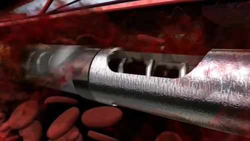 Close-up of metal pipe wrapped with insulation material