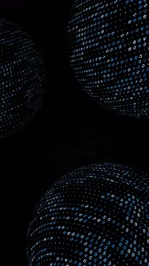 Abstract Cosmic Patterns Featuring a Dotted Sphere Design and Vibrant Color Combinations