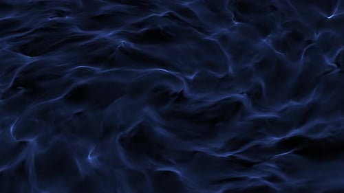 Real Sea Water Waves At Night