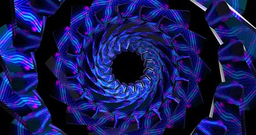 Animación de túnel de color abstracto 4K VJ 05