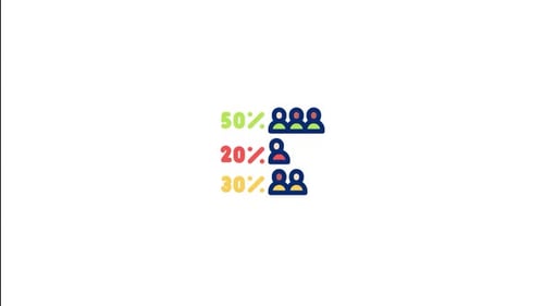 Animated People Group Percentage Data Presentation