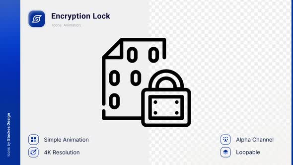 Animation Encryption Lock Icon, Elements Motion Graphics ft. encryption ...