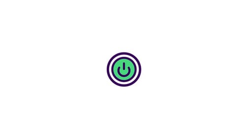 Power Button Icon animation