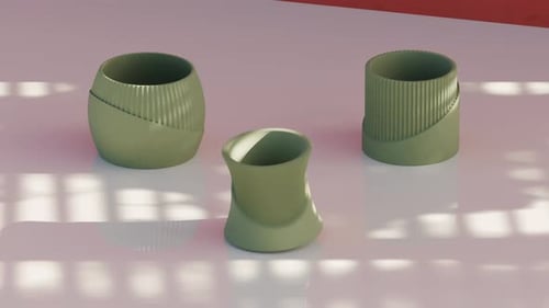 Vases Loop 3D Morph Animation