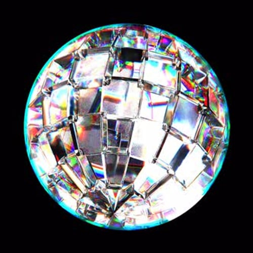 Абстрактная красочная стеклянная дисперсия Яркие 3D-формы