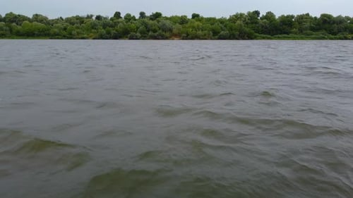 flying over the river