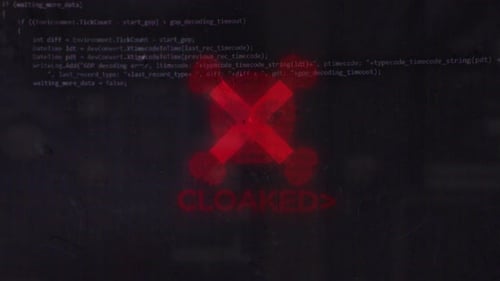 Glitch Code Hacking Error Logo Reveal with Cyber Security Theme