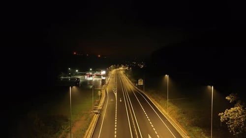 The Scene on the Night Highway