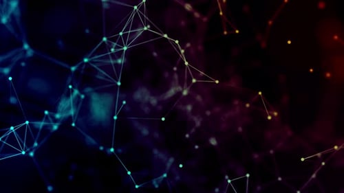 Abstract Glowing Plexus Network Background Loop V3