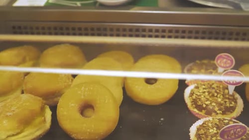 Bakery Display Case Filled With Delicious Treats
