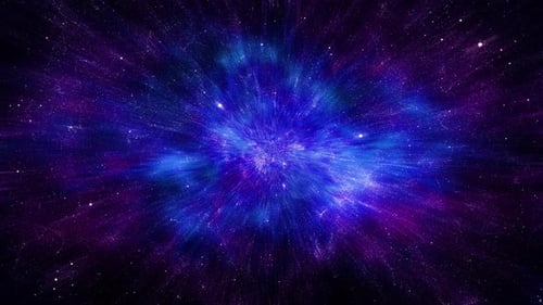 Weltraumnebel fliegen durch 4K