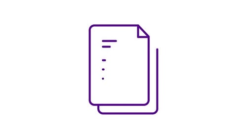 Icono de documentos animados