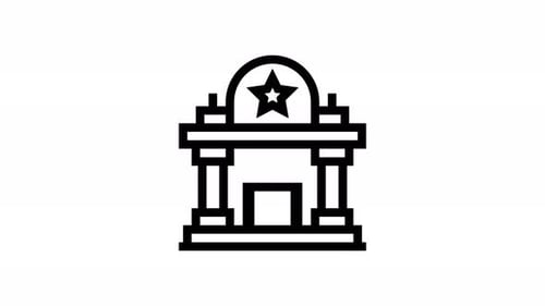 cinema line icon animation