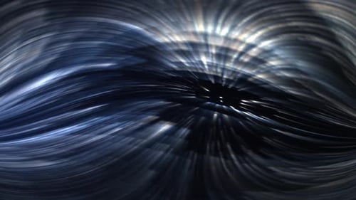 Fluid Abstract Blue Light Streaks Looping Background