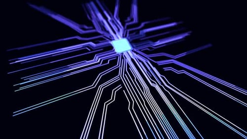 Finger Touch Activates Digital Microchip Circuit Network