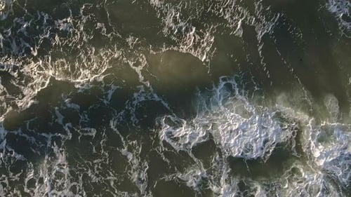 Baltic Sea Waves Top View