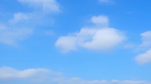 4K : Timelapse of the blue sky with white clouds, Time-lapse footage.