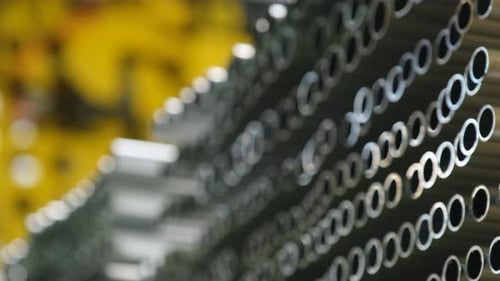 Stockage de tuyaux en aluminium