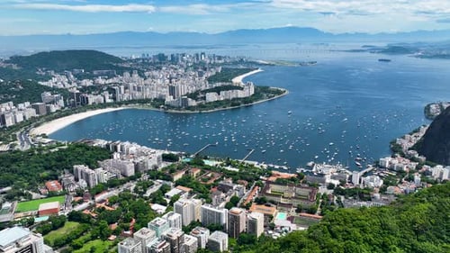Botafogo Beach At Downtown Rio De Janeiro In Rio De Janeiro Brazil.