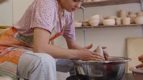 Creating Pottery A Beginners Journey in a Cozy Workshop