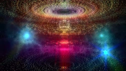 Abstract Glittering Animation Stage Background